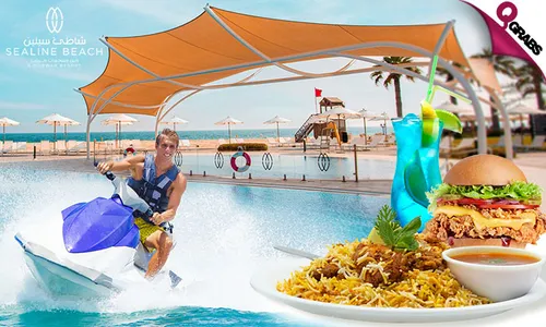 Jet Ski Adventure, Pool & Beach Access with Meal at Sealine Beach Resort!